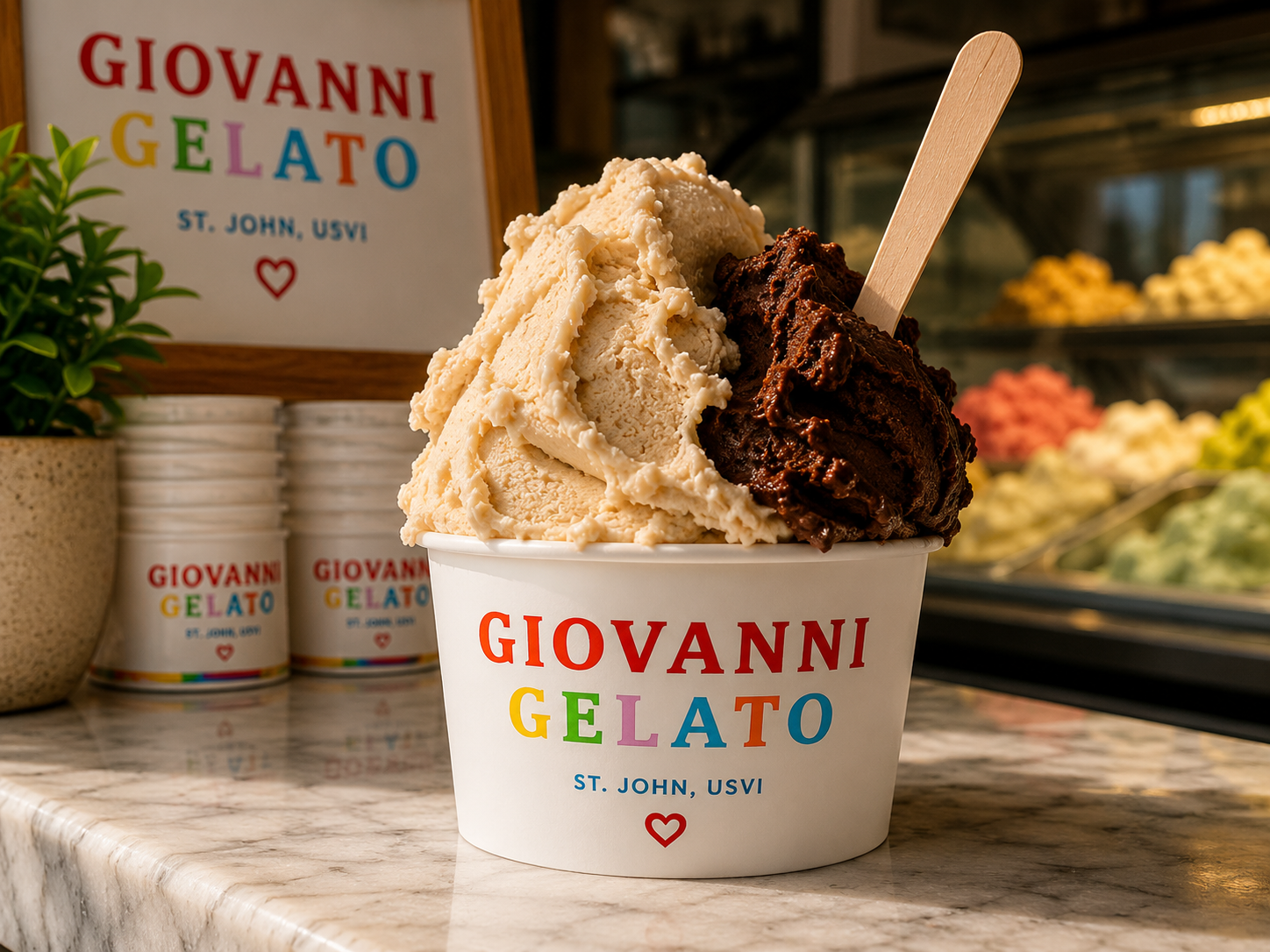 Gelato cone